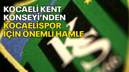 Kocaeli Kent Konseyi’nden Kocaelispor için önemli hamle