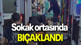 Sokak ortasında BIÇAKLANDI