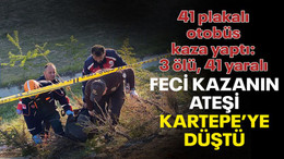 Feci otobüs kazasının ateşi Kartepe’ye düştü