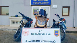 Motosiklet hırsızı yakayı ele verdi