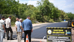 Kartepe Pilot Sokağa bin ton asfalt!