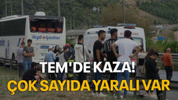 TEM'de kaza! Çok sayıda yaralı var