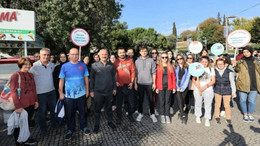 Gebze'de protokol üyeleri Dünya Yürüyüş Günü etkinliğine katıldı