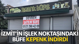 İzmit’in işlek noktasındaki büfe kepenk indirdi