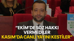 Muharrem Tutuş: Ekim'de söz hakkı vermediler, Kasım'da canlı yayını kestiler