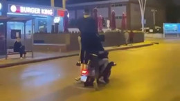Motosiklete 5 kişi binen gençler hakkında adli işlem başlatıldı