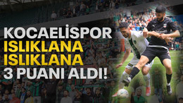 Kocaelispor, ıslıklana ıslıklana 3 puanı aldı!