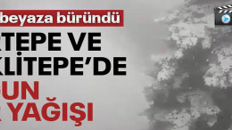 Kartepe ve Eriklitepe’de yoğun kar yağışı... Tekrar beyaza büründü
