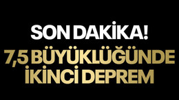 7,5 büyüklüğünde ikinci deprem şoku