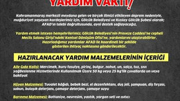 Gölcük Belediyesi Deprem Bölgesi için yardım kampanyası başlattı