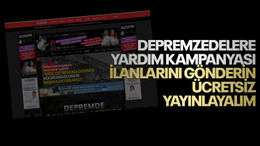 Depremzedelere yardım kampanyası ilanlarını gönderin, ücretsiz yayınlayalım