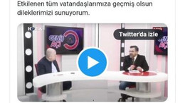 Ümit Özdağ depreme canlı yayında yakalandı