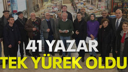 41 yazar tek yürek oldu