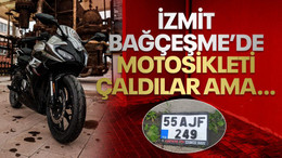 İzmit Bağçeşme’de motosikleti çaldılar ama…