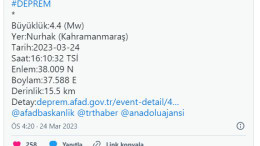 Kahramanmaraş'ta şiddetli deprem