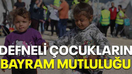 Defneli çocukların bayram mutluluğu