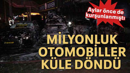 Milyonluk otomobiller küle döndü