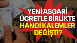 Yeni asgari ücretle birlikte hangi kalemler değişti?