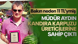 Müdür Aydın Kandıra karpuzu üreticilerine sahip çıktı