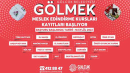 GÖLMEK kurslarında eğitim yeniden başlıyor!