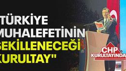 "Türkiye muhalefetinin şekilleneceği kurultay"