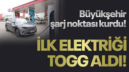 Büyükşehir şarj noktası kurdu! İlk elektriği TOGG aldı!