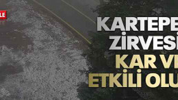 Kartepe’nin zirvesinde kar ve tipi etkili oluyor