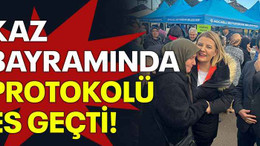 Kaz bayramında protokolü es geçti!