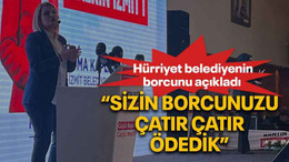 Hürriyet belediyenin borcunu açıkladı “Sizin borcunuzu çatır çatır ödedik”