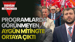Programlarda görünmeyen Aygün mitingte ortaya çıktı