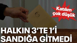 Halkın 3’te 1’i sandığa gitmedi
