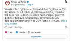 Türkiye İşçi Partisi'nden DEM Parti'ye destek