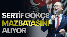 Sertif Gökçe mazbatasını alıyor