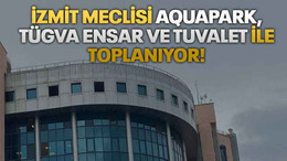 İzmit Meclisi aquapark, TÜGVA Ensar ve tuvalet ile toplanıyor!