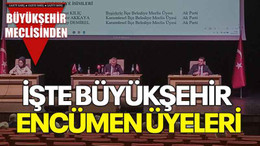 İşte Büyükşehir encümen üyeleri