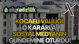 Kocaeli Valiliği o kararla sosyal medyanın gündemine oturdu!