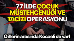 77 ilde Çocuk Müstehcenliği ve Tacizi operasyonu: O illerin arasında Kocaeli de var