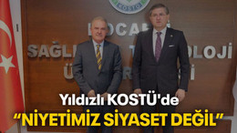 Yıldızlı KOSTÜ'de “Niyetimiz siyaset değil”