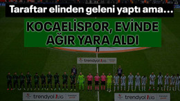 Taraftar elinden geleni yaptı ama... Kocaelispor, evinde ağır yara aldı