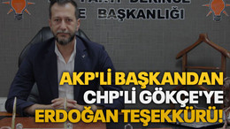 AKP’li Merdan’dan CHP’li Gökçe’ye Erdoğan teşekkürü!