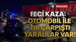 Kocaeli’de otomobil ile tır çarpıştı: 6 yaralı