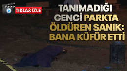 Tanımadığı genci parkta öldüren sanık: Bana küfür etti