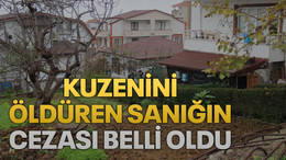 Kuzenini öldüren sanığın cezası belli oldu