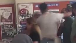Ümraniye’de öğretmene darp kamerada