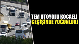 TEM Otoyolu Kocaeli geçişinde yoğunluk!