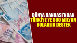 Dünya Bankası'ndan 600 milyon dolarlık destek