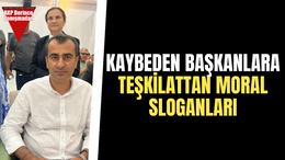 Kaybeden başkanlara teşkilattan moral sloganları
