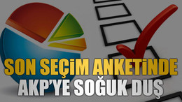 Son seçim anketinde AKP’ye soğuk duş