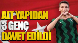 Alt yapıdan 3 genç davet edildi