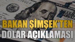 Bakan Şimşek’ten dolar açıklaması